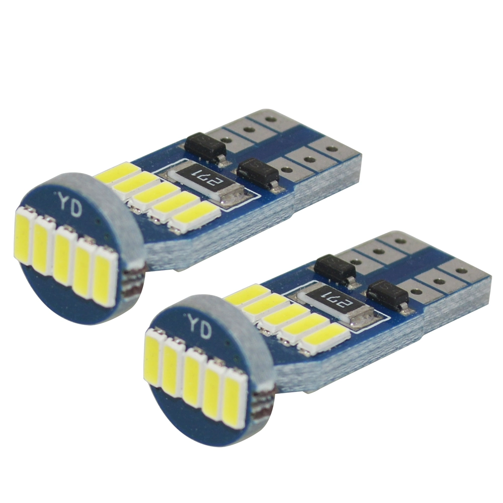 12 فولت W5w 194 168 501 15SMD CANbus خطأ مجاني T10 مصباح الإضاءة الخلفية للوحة القيادة التلقائية LED 15LED 4014 للسيارة T10 مصباح LED