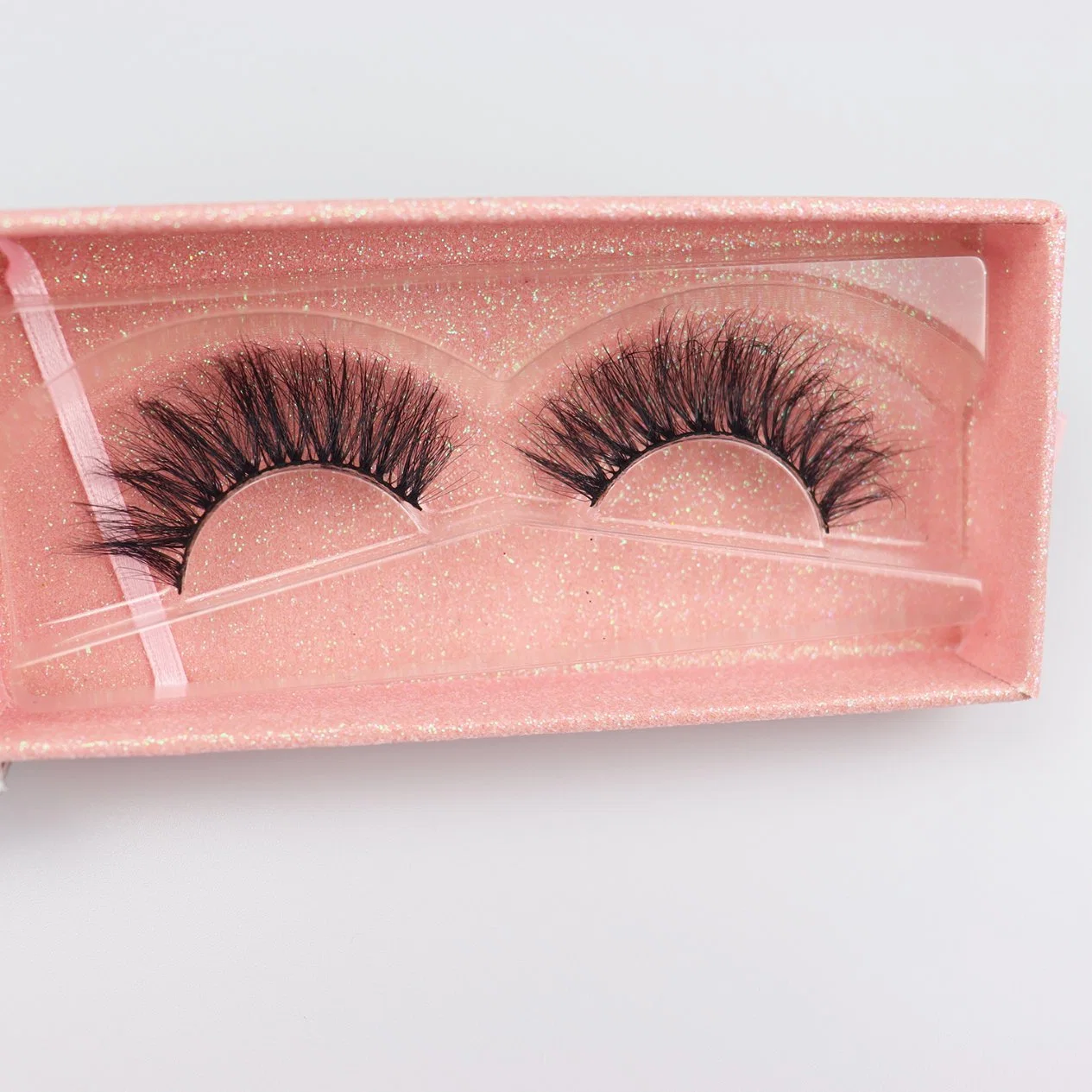 Jintong 25mm 3D Natural Faux Mink pestañas de seda glamorosa Maquillaje Eyelashes