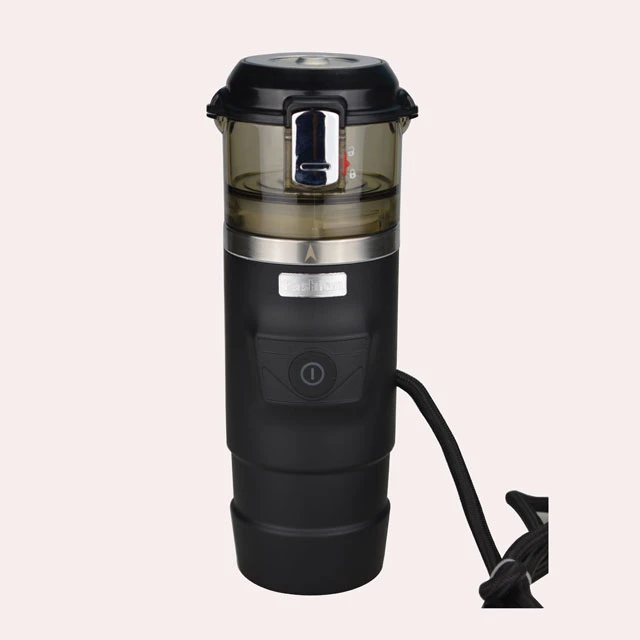 New Design Stainless Steel 115W K Cup Car Lighter Outlet Espresso Car Coffee Maker