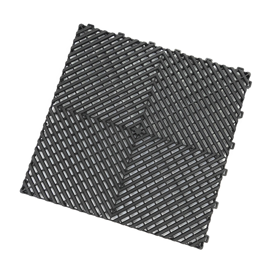 High Impact Resistant Garage Floor Mats 400X400X18mm Square Modula Plastic Floor Tile