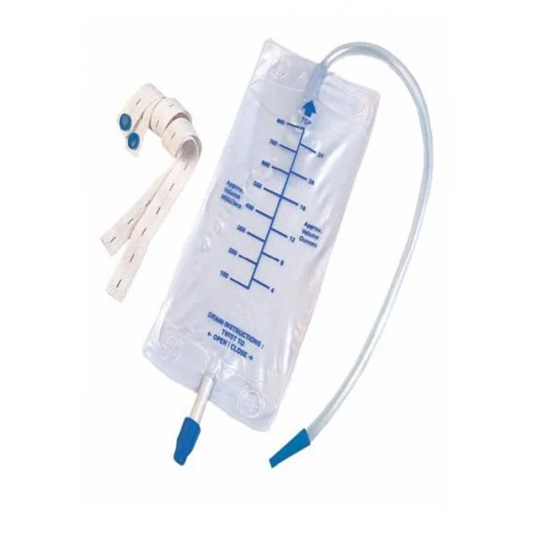 Medical Disposable 600ml/750ml/1000ml Urine Leg Bag with Belt