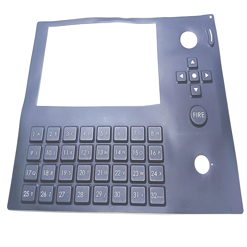 Custom Prototype Array Overlay Access Control Membrane Numeric Switch Silicone Keypad