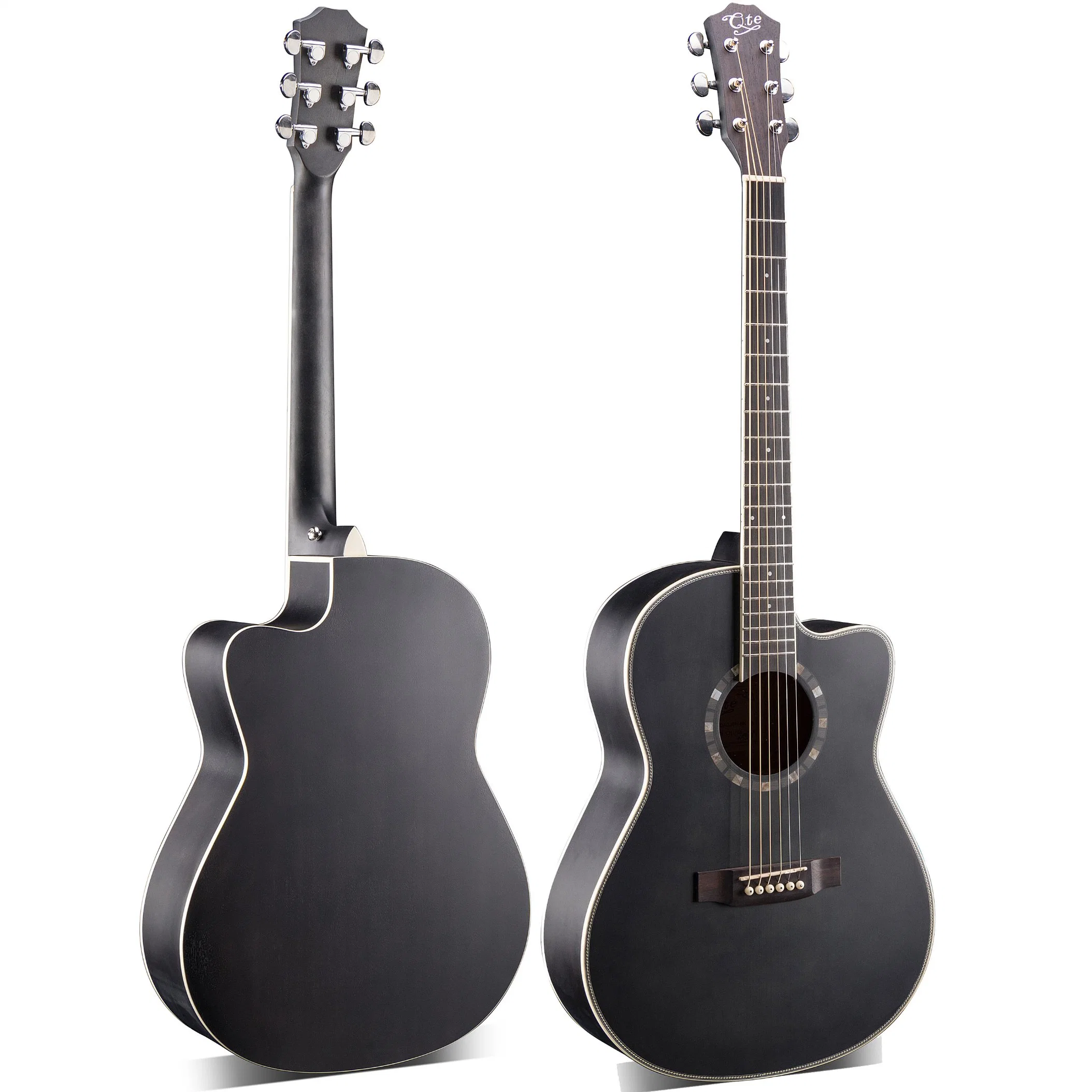 Wholesale Ready to Ship 39" Caravan Music Linden Beginner Low Price Steel String Folk Acoustic Guitar