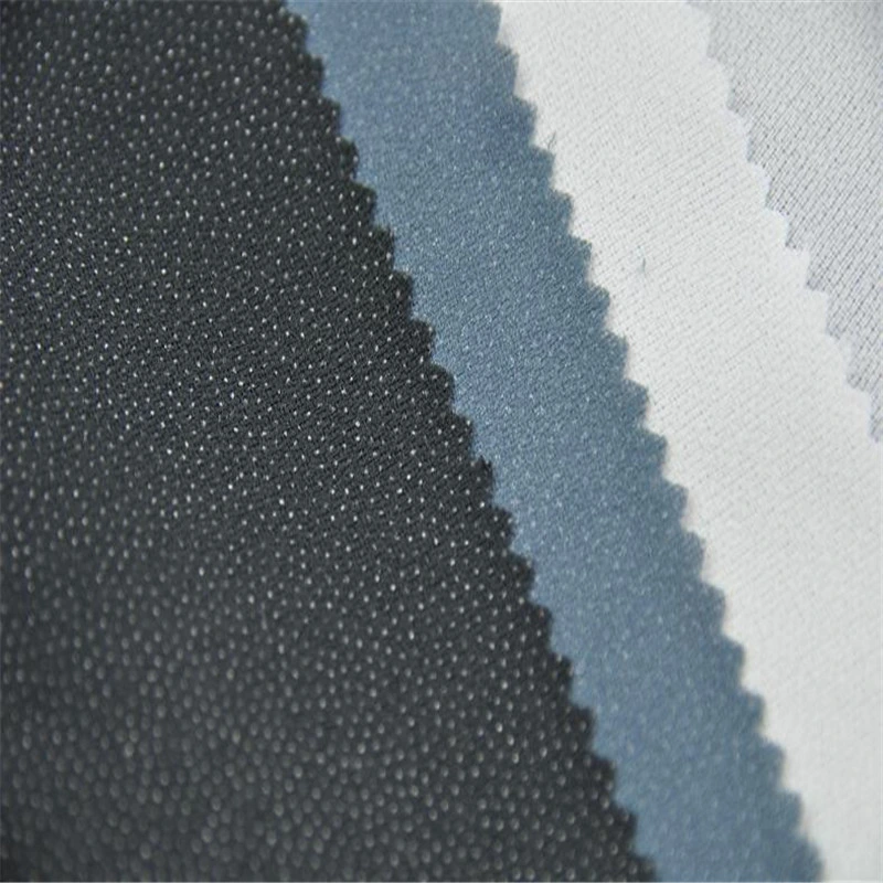 Polyester Twill Weave PA Double DOT Woven Fusible Interlining for Garments Accessories