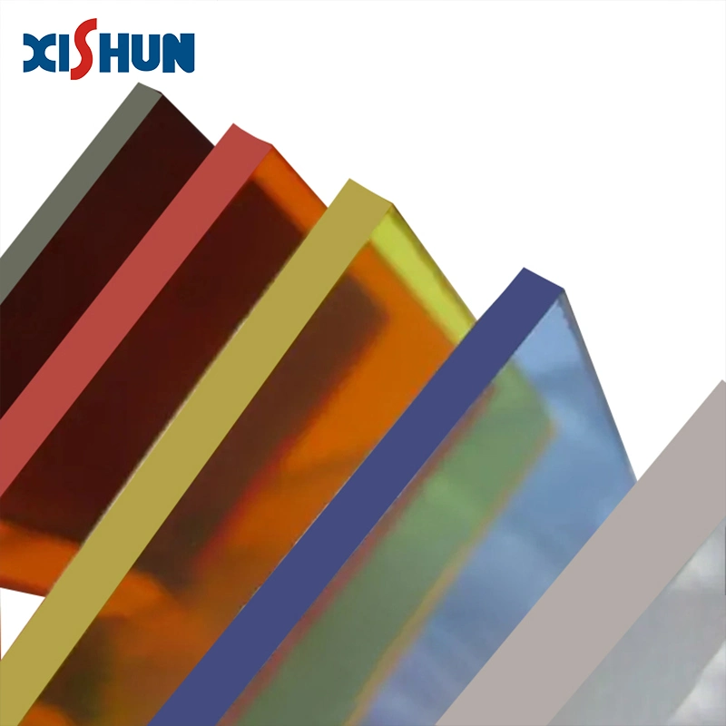 Xishun Vente en gros Panneaux PMMA brillant plein de 4 PI x 8 pi Feuille acrylique en plastique de couleur