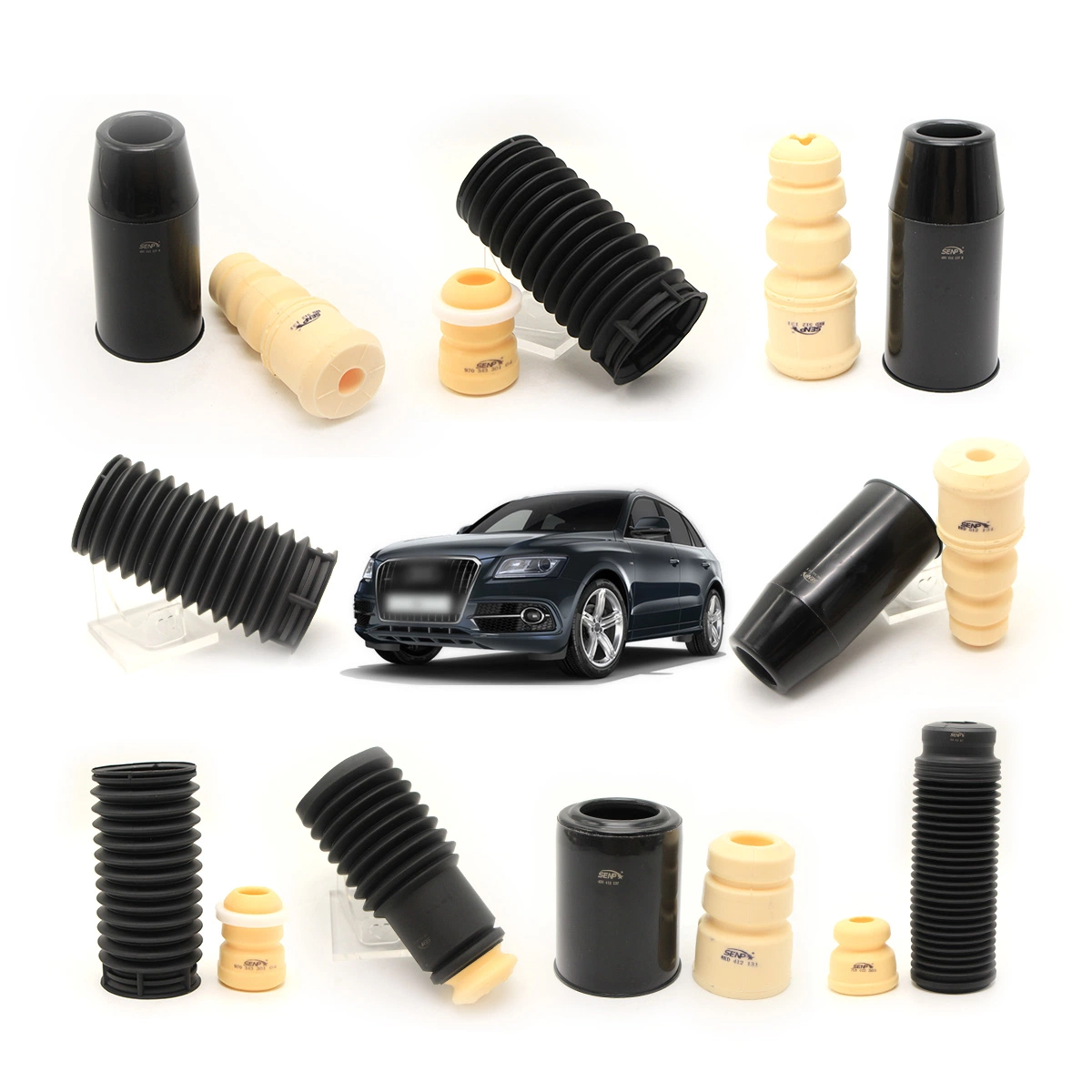 China Herstellung Staubschutz Bump Stop Kits Auto-Federung Ersatz Teile für Audi A3 Q3 Q5 Q7 A7 A8d4 Alle Modelle Suspension Gummipuffer zum Stoßdämpfer