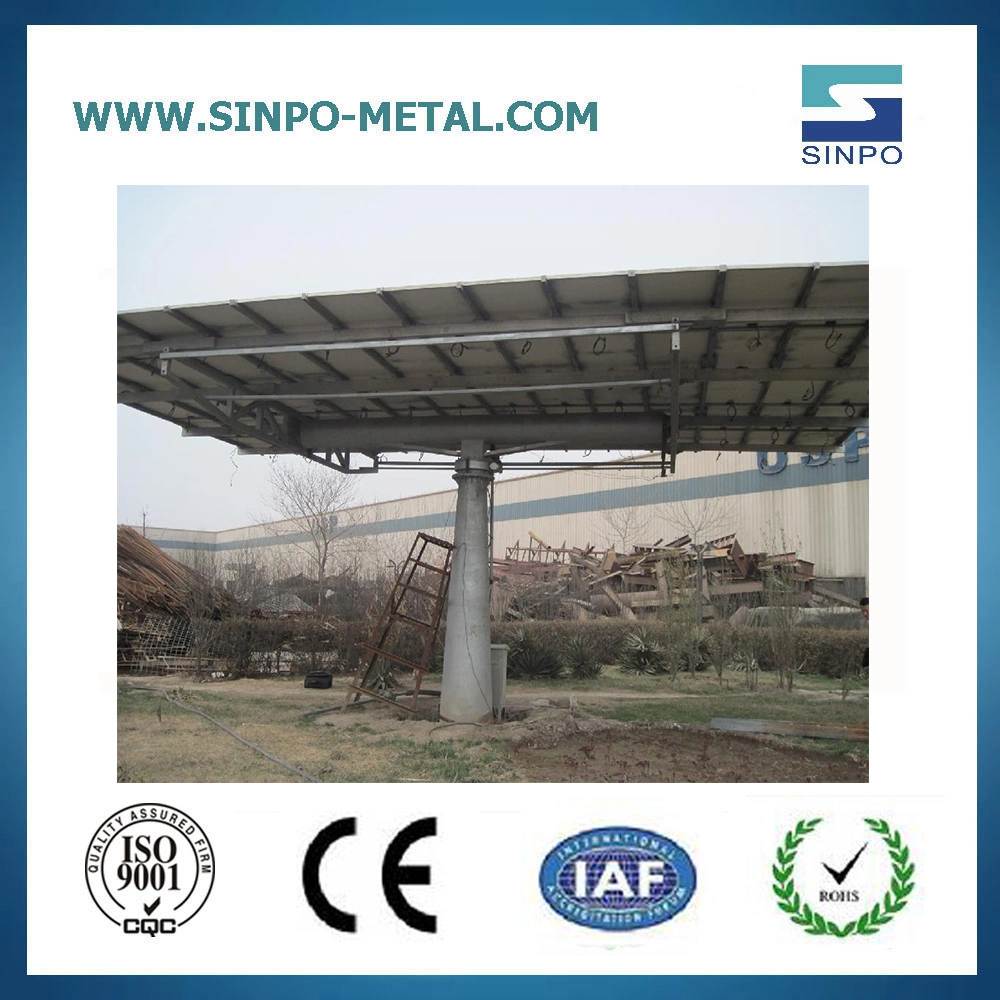 Carbon Steel Single Pole Solar Mounting System Solar Pole Racks Ground Solar Support