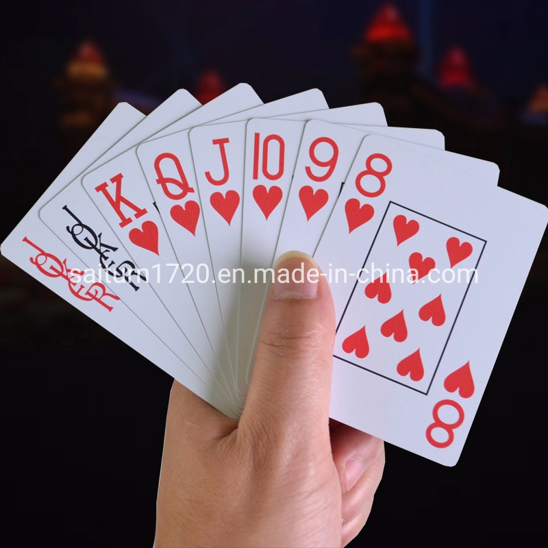 100% PVC plástico Cartas de jogar poker jogos à prova de cartões e Embotar Polonês Poker Club Casino jogos de tabuleiro