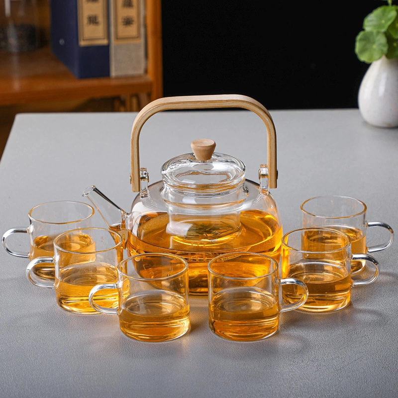 Manufacturers Wholesale/Supplier Beam Pot Glass Tea Pot Boiling Teapot Tea Health Pot