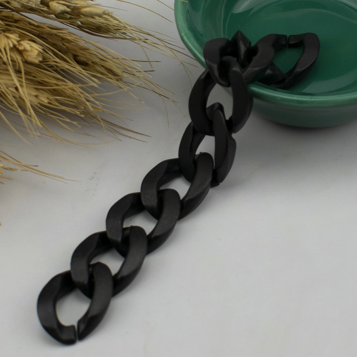 Adjustable Black Gold Acrylic Plastic Chunky Bag Chain Handbag Straps Acrylic Chain Links Crossbody Chain