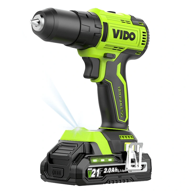 Vido 21V Mini SDS Hammer Electric Screwdriver Impact Drill Power Tools