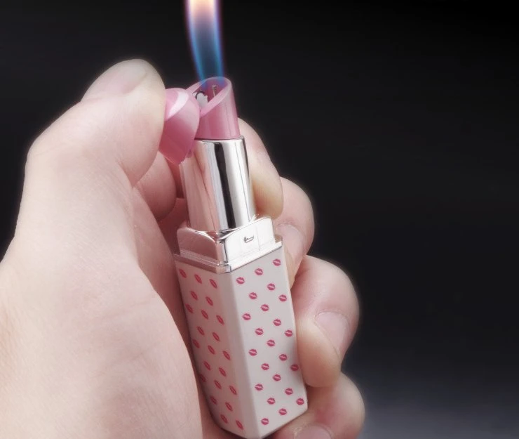 Lady Lipstick Hot Sale Metal Lighter