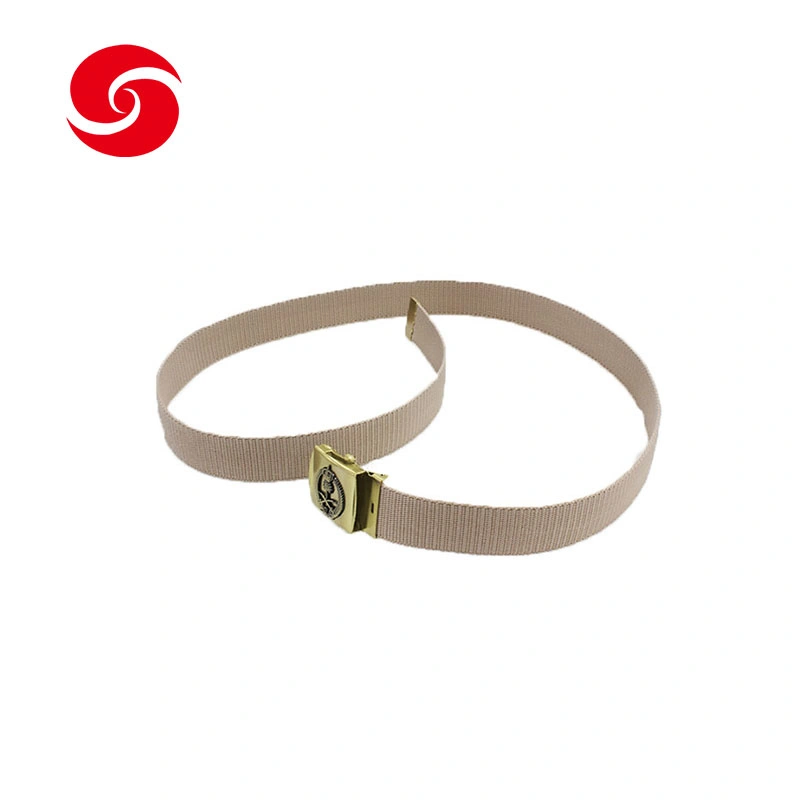 Customized Logo Saudi Arabia Khaki PP Military Tactical Belt