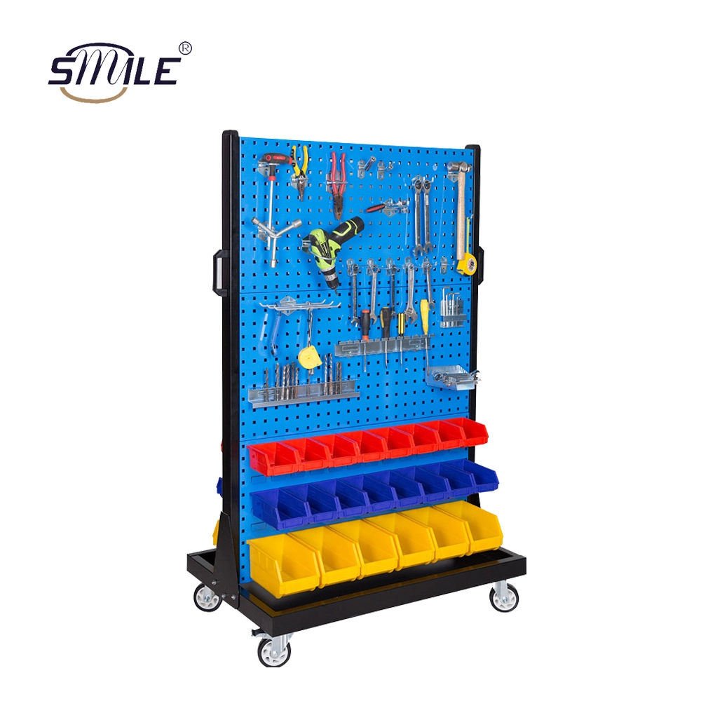 Paquete de Pegboard Metal sonrisa mostrar las extensiones de almacén de Rack de soporte de pantalla