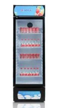 378L Single Door Display Fridge Refrigerator Without Freezer Drink Cooler for Supermarket Showcase