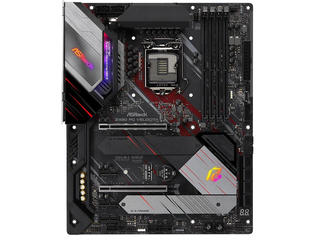 Asrock Juegos fantasma Z490 Pg Velocita LGA 1200 Intel Z490 SATA 6Gb/s Motherboard Intel ATX