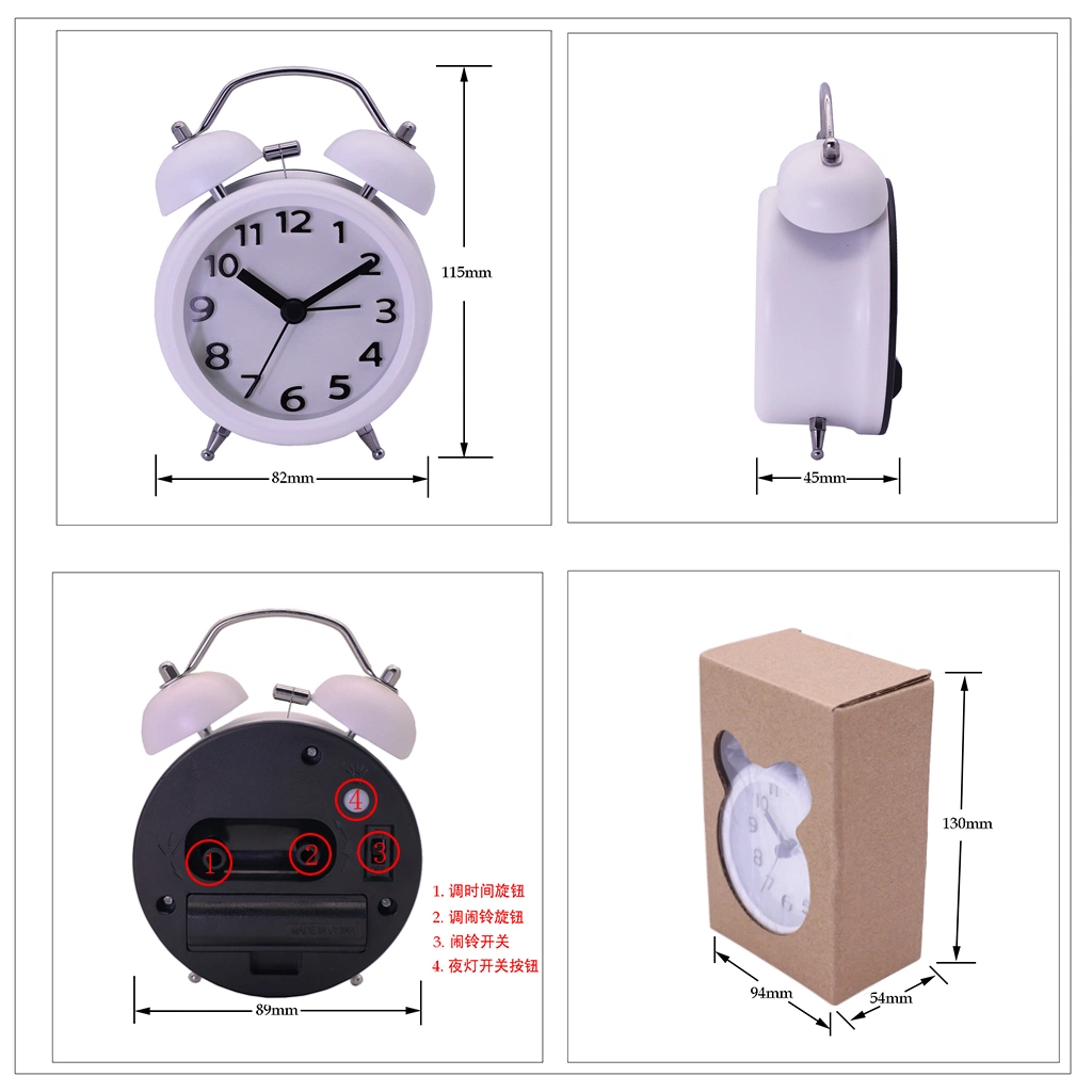 Good Quality Sweep Alarm Clock Table Desk Clock Kids Bedroom Alarm Clock