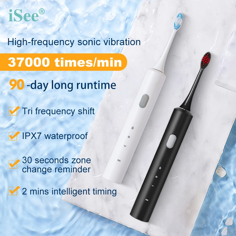 Ipx7 Waterproof Teeth Whitening Sonic Electric Toothbrush for Adults