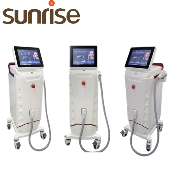 1600W Vertical Triple Wavelength 808nm 755nm 1064nm Diode Laser Hair Removal Skin Care Beauty Equipment