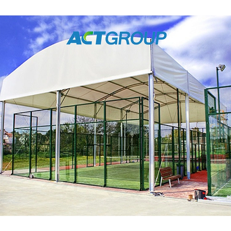 Artificial Grass Panoramic Tennis Paddel Court for Indoor