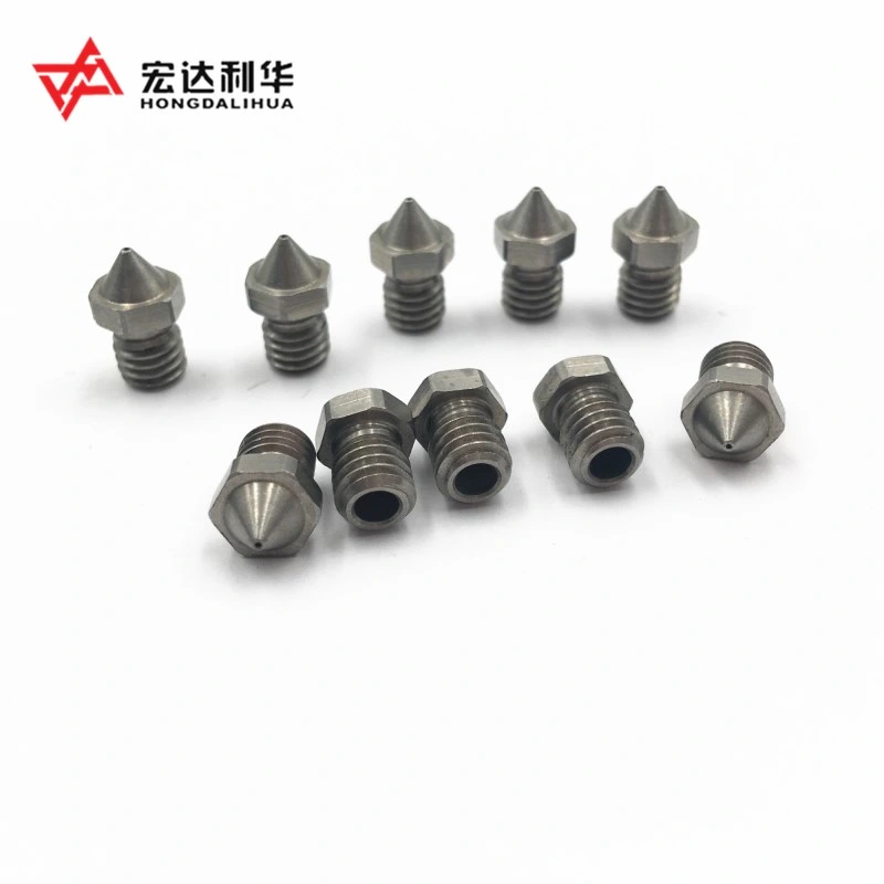 High Quality Tungsten Carbide 3D Printer Nozzles 0.4mm Filement with Hra92