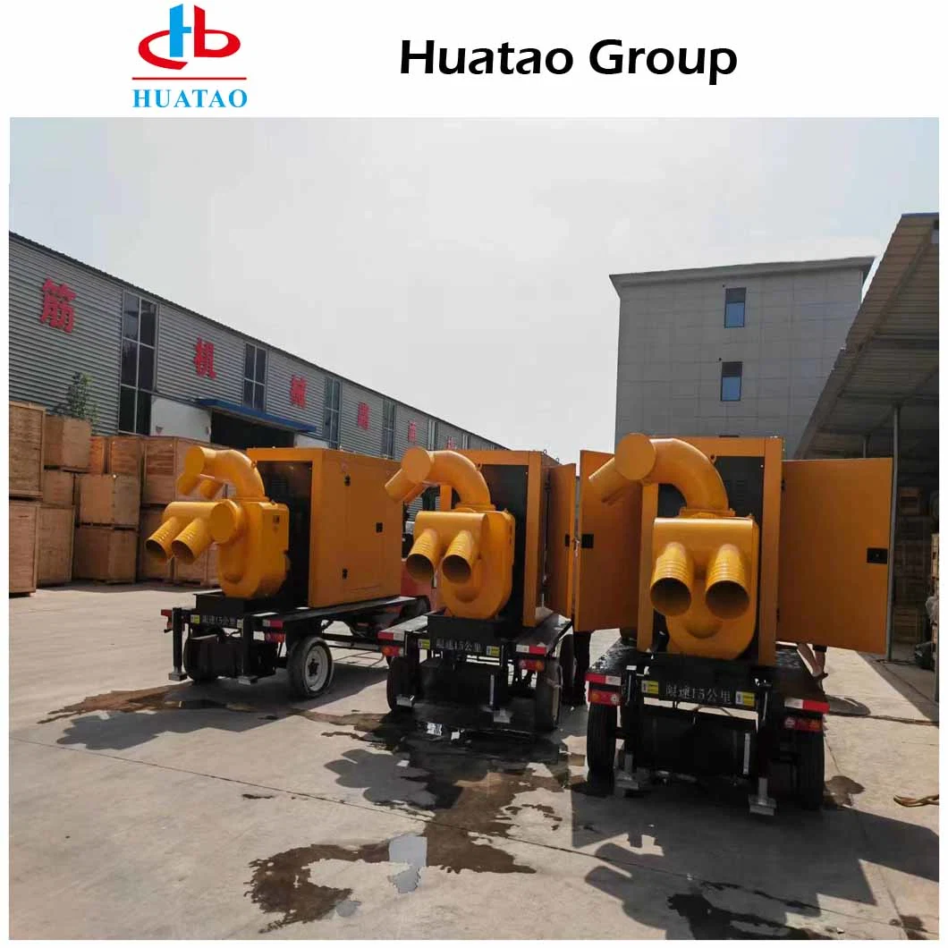 300m3/H Flow Diesel Engine Flood Control Pump Cart