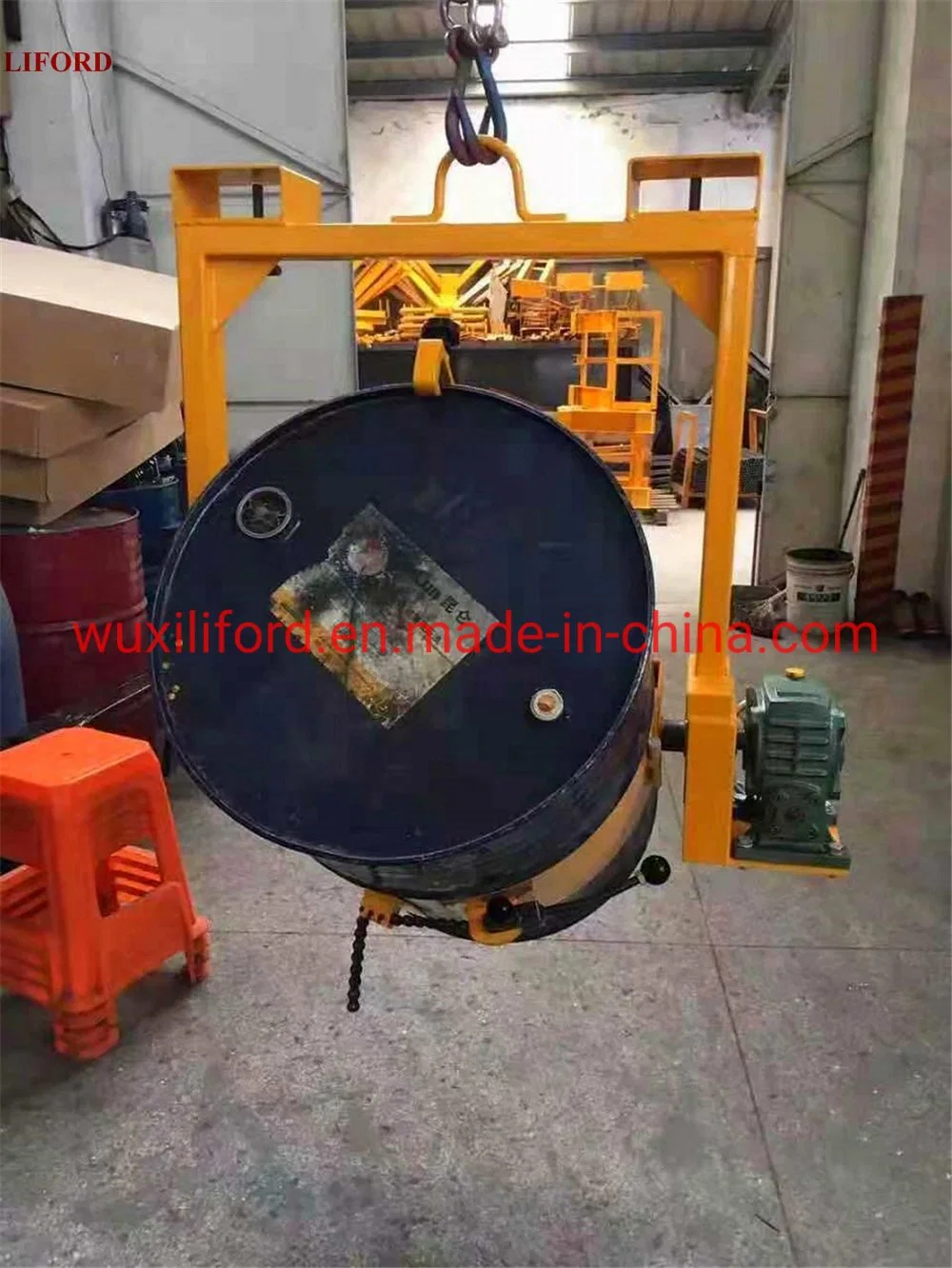 400kg Drum Lifter Manual Hand Oil Drum Lifter Hand Mnual Drum Rotator Lm800