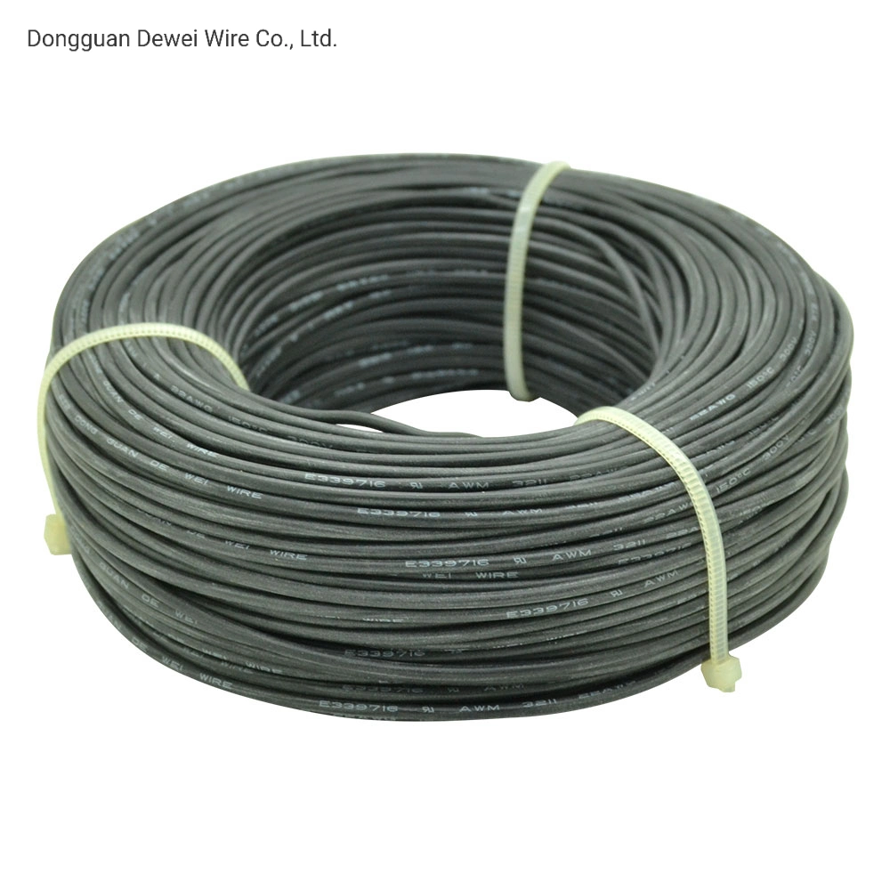 22 AWG Alambre aislado de silicona de alambre de cobre desnudo UL3211