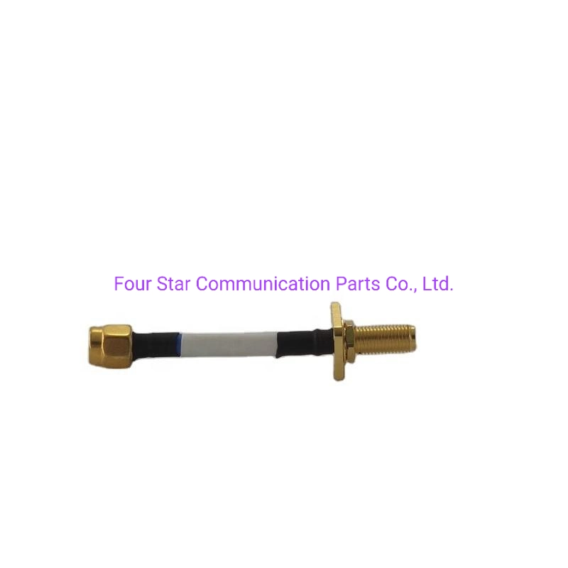 Waterproof 60mm. 141 Rg402 Semi-Flexible RF Coaxial Jumper Cable Assembly with SMA Male Female Connector in Both End