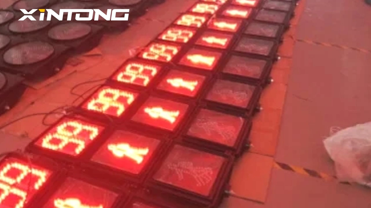 IP55 Verde xintong por Carton LED de advertencia de señal de tráfico