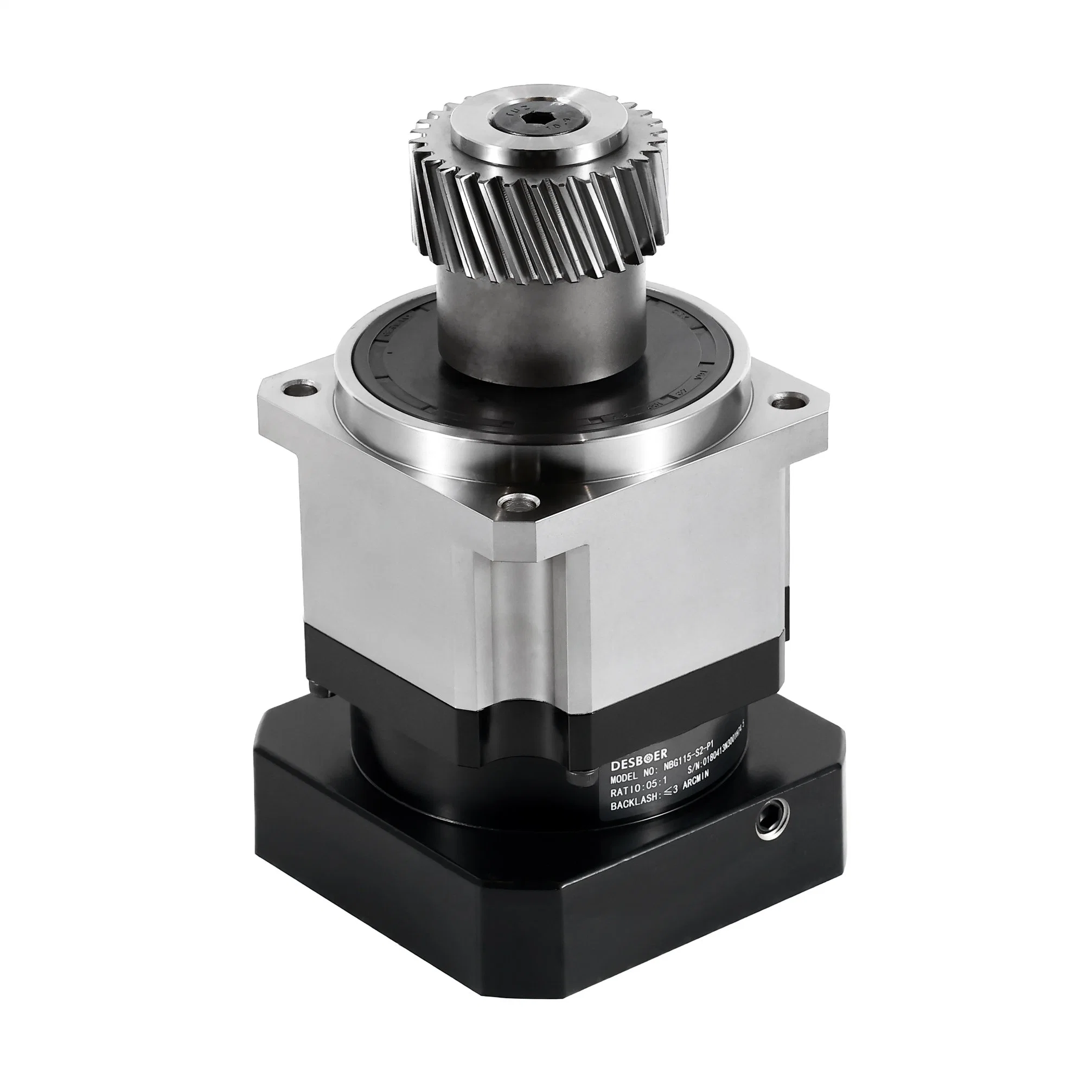 Drehzahlverhältnis 15-100: 1 Helical Planet Nb115mm Reducer für Servomotor DC CNC Rundflansch Planetengetriebe Getriebe