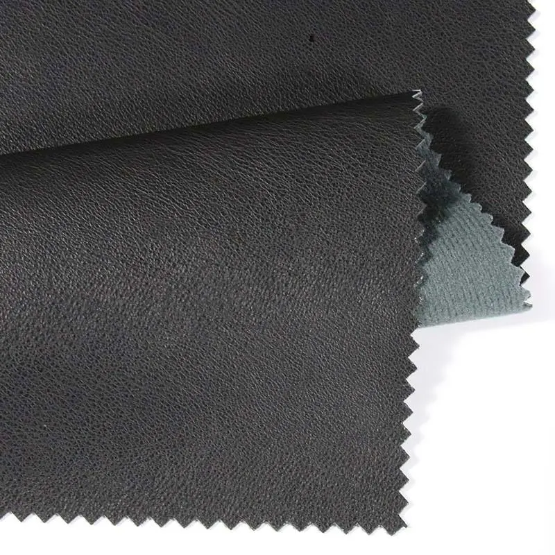 Vente en gros textile cuir matériau imitation protéine cuir tissu pour vêtements Tissu en similicuir en gros