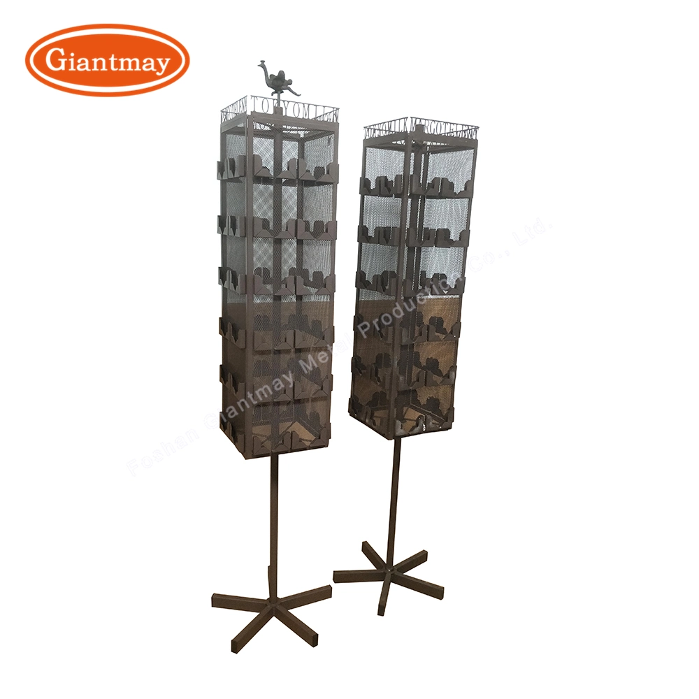 360 compteur rotatif haut magasin du support en métal personnalisé d'affichage accessory rack