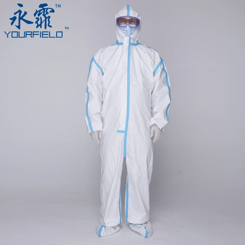 Yourfield ICU Disposalbe Emergency Medical Garment (SS Non-woven PE Film, 65GSM) GB 19082-2009 Clothing