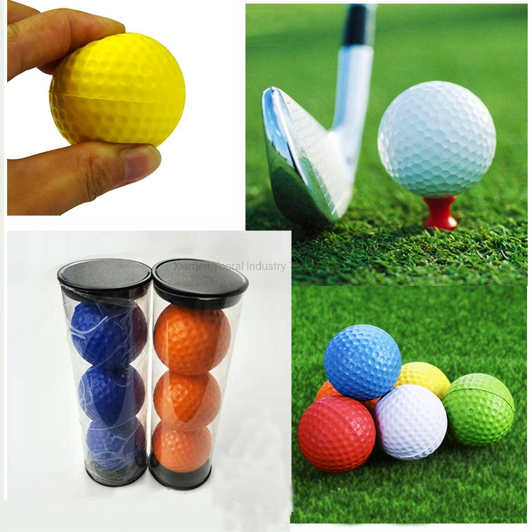 Multicolor Logotipo personalizado de PU de PVC de uretano blando pelotas de golf