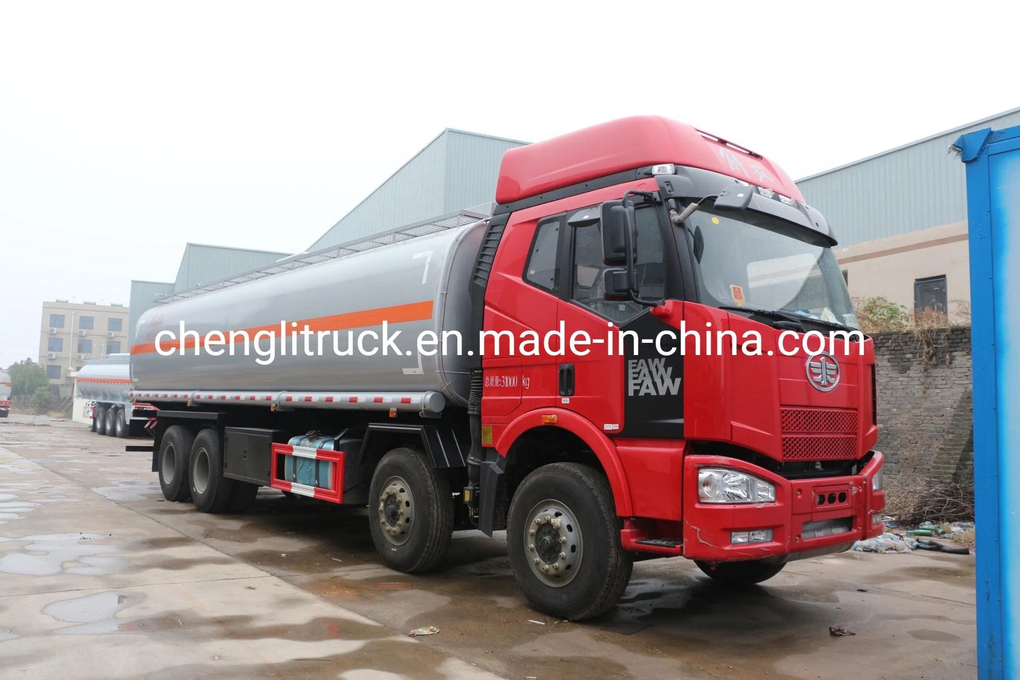 FAW 30000L Aluminum Fuel Tanker Trucks 35, 000liters 9000gallons Rigid Fuel Tanker Trucks for Sale