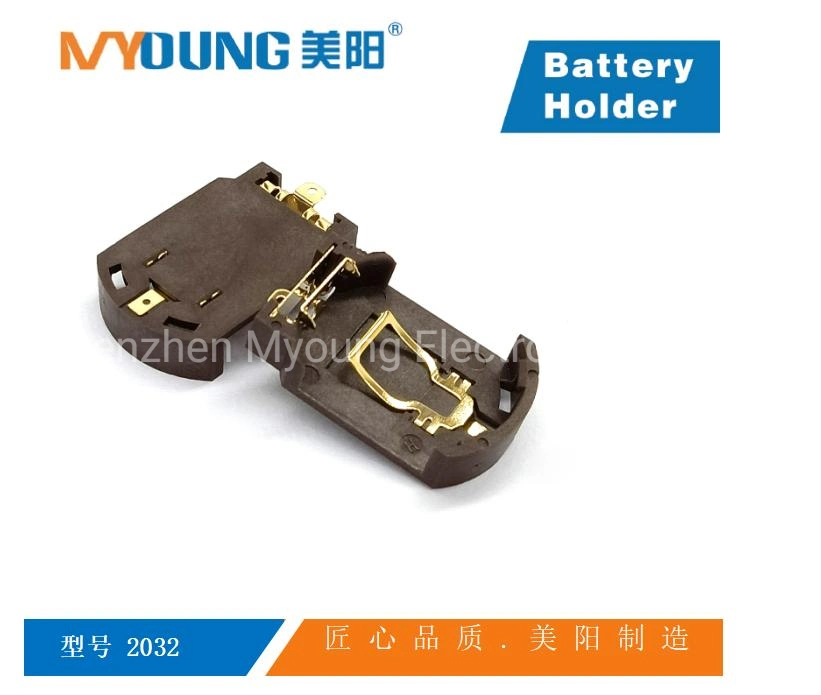 Custom Battery Holder Patch Button BS-2032-8K Battery Holder