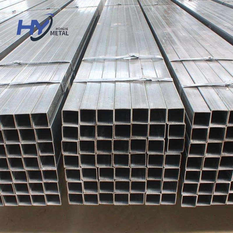 High Strength Q195 Q235 Q345 A106 A36 A53 Galvanized Steel Square Pipe Tube