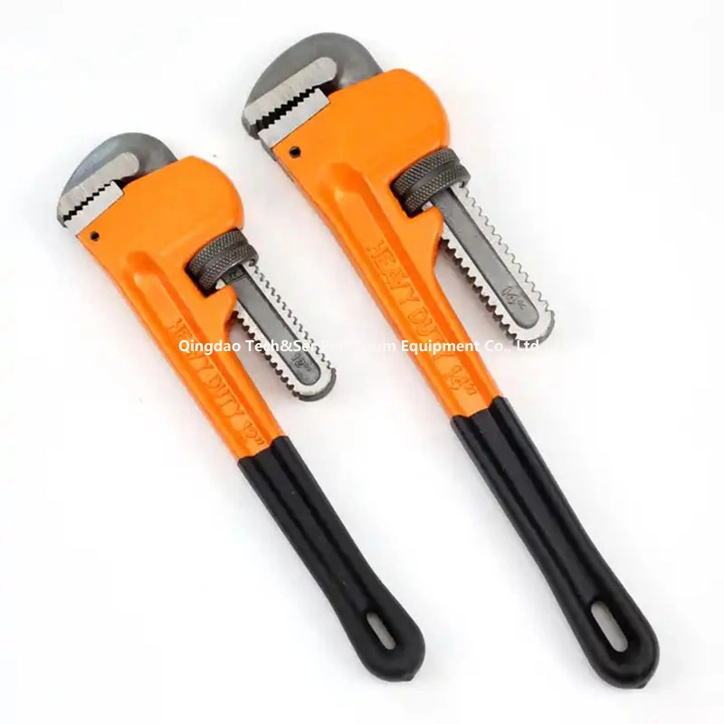 Superior Quality and Long Durability Carbon Steel 350 mm Rigid Type Pipe Wrench Made in India Plumbing Tools Adjustable Wrench Hand Tool