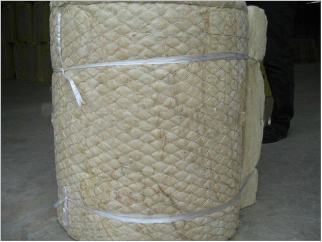 Wire Mesh Backed Mineral Wool Roll Rock Wool with Wire Mesh 80kg