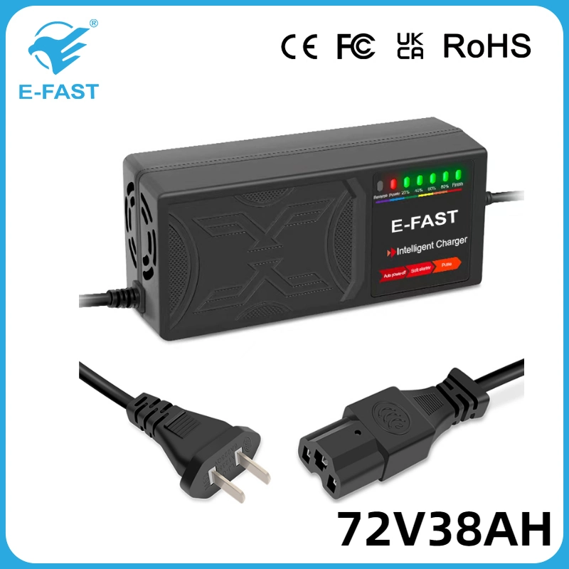 E-Fast 72V38ah Electric Vehicle Charger for All Types of Sealed Lead-Acid