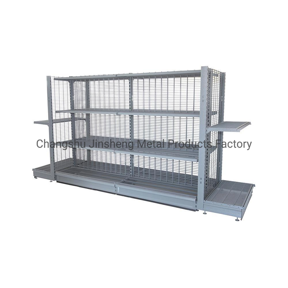 Heavy Duty Gondola Advertising Display Supermarket Shelf