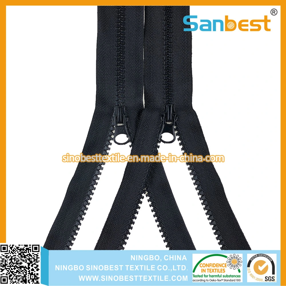 Nylon Heat Resistant Zipper with Black Teeth #7