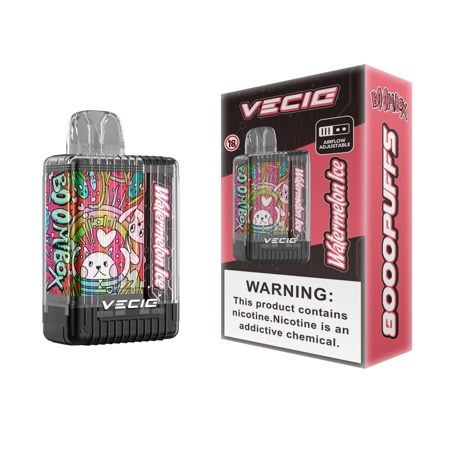 Serie de cajas OEM Vecig jugo perdido de Elf Pyne barra Orion 7500 VAPE Pod desechable Boombox 8000 8500 9500 10000 Puffs