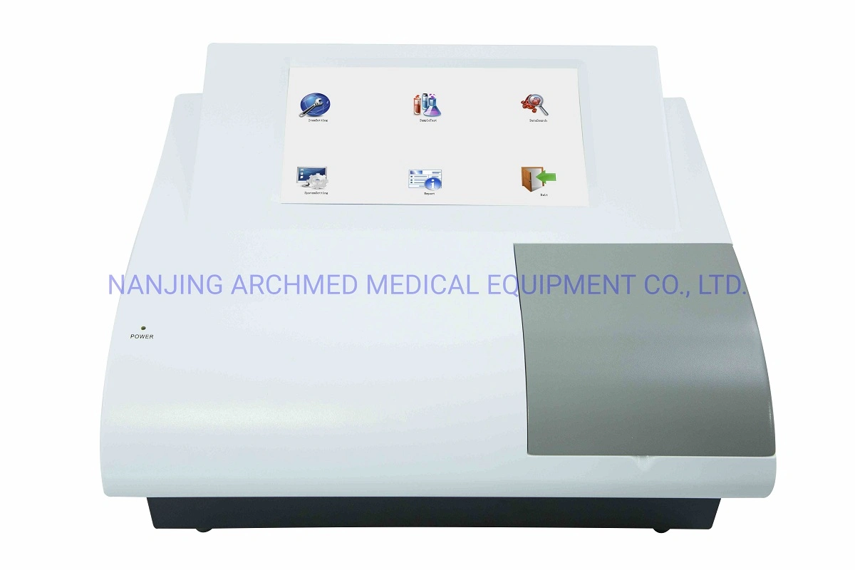 Laboratory Equipment 96 Well Elisha Microplate Reader with 10.4 Inch Color Touch LCD