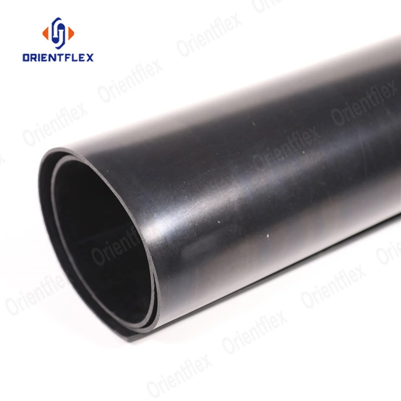 8mm 12mm 15mm Chemical Resistant SBR Material Black White Rubber Sheet Roll