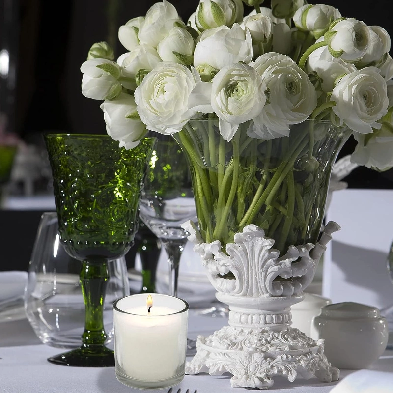 White Unscented Votive Candles for Weddings, Parties and Event Decoration Centerpieces