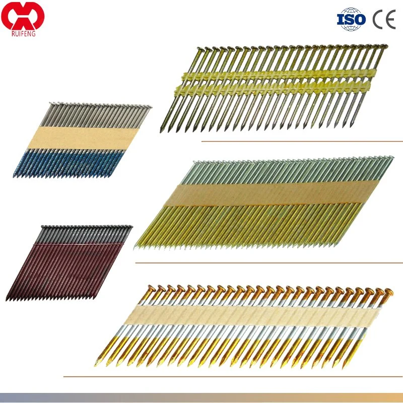 Hersteller / Lieferant: Heftklammern / Schraube / Finish Nails / Collated Framing Nails / Roofing Nails Wire Coil Nails mit CE für pneumatische Nailer &amp; Holz Palette