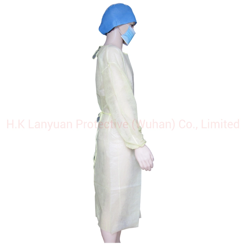 Desechable PE Coated Isolation Gowns Disposable