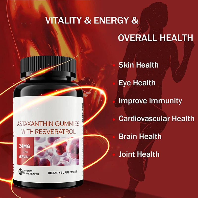 OEM Private Label Astaxanthin Gummies Дополнение для здоровья